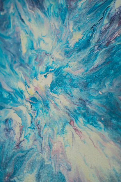 Wildlight: Handmade Acrylic Artwork  Canvas: 12”x12”