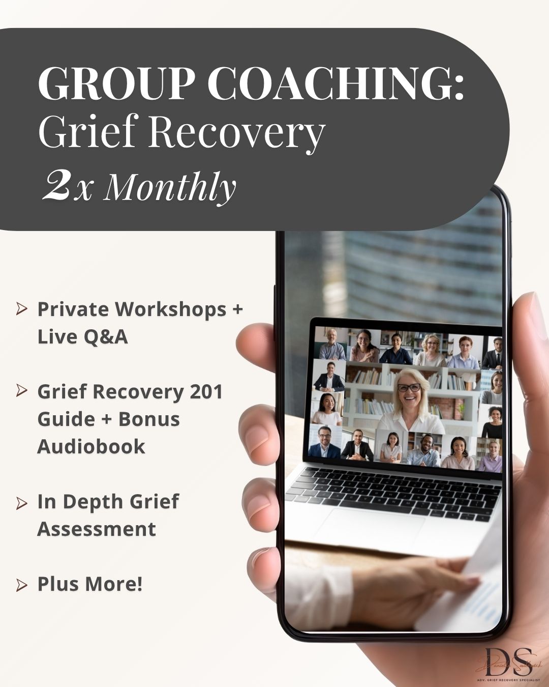Group Coaching – Grief Recovery (Monthly)